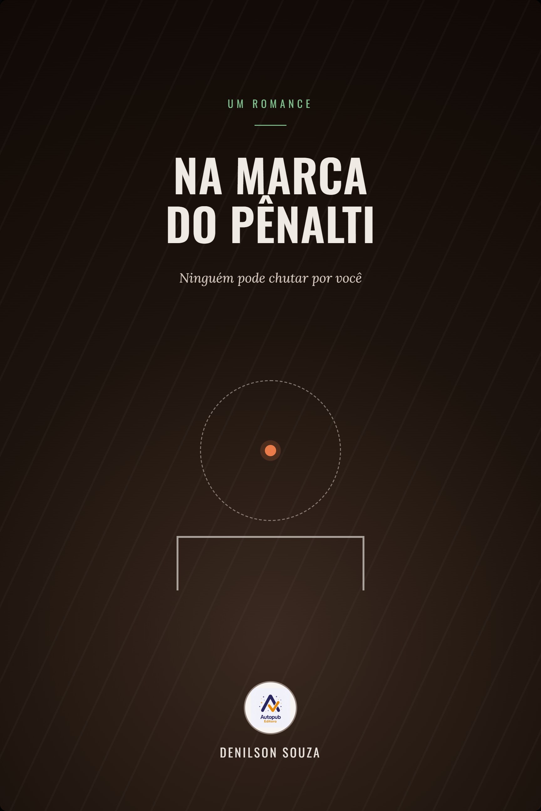 Capa de Na marca do pênalti